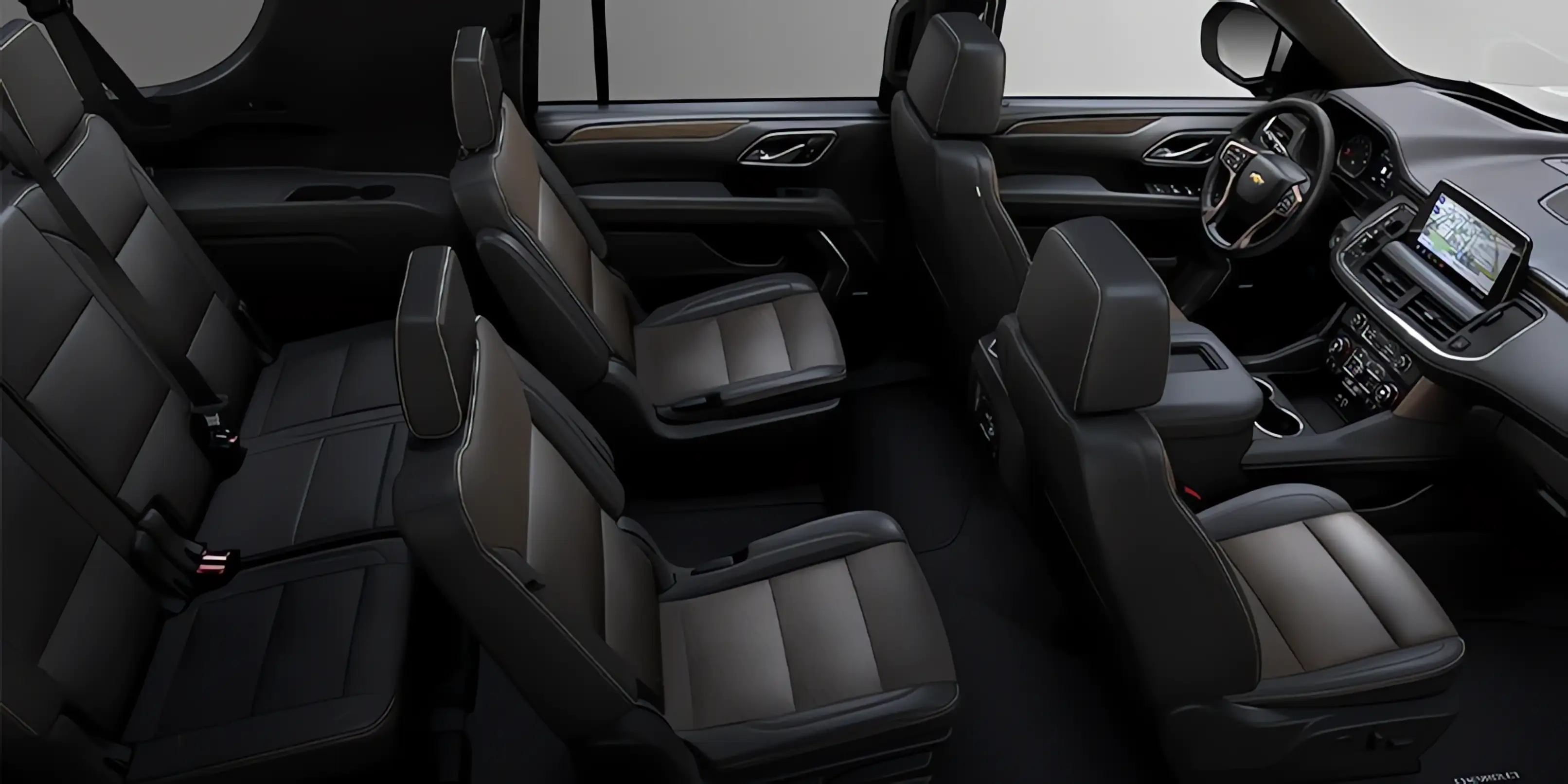 Chevrolet Suburban black leather interior private transportation JVS Services Cleveland Ohio